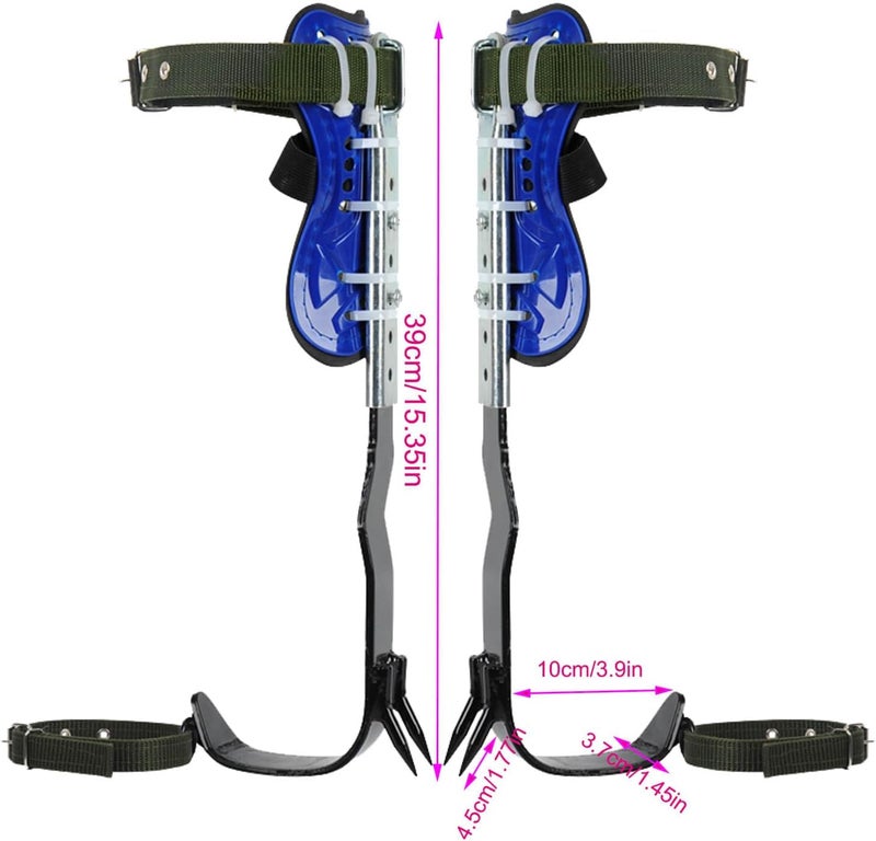 Rohseson Tree Climbing Spikes, Tree Climbing Gear with Non-Slip Pedal, Adjustable Tree Climbing Tool Set - Image 1